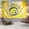 1PC Arema Blue Flame Crest Logo Tapestry Hanging for Bedroom,Livingroom, Playroom,Decor Art Room Wall Tapestry Holiday and Birthday Gifts