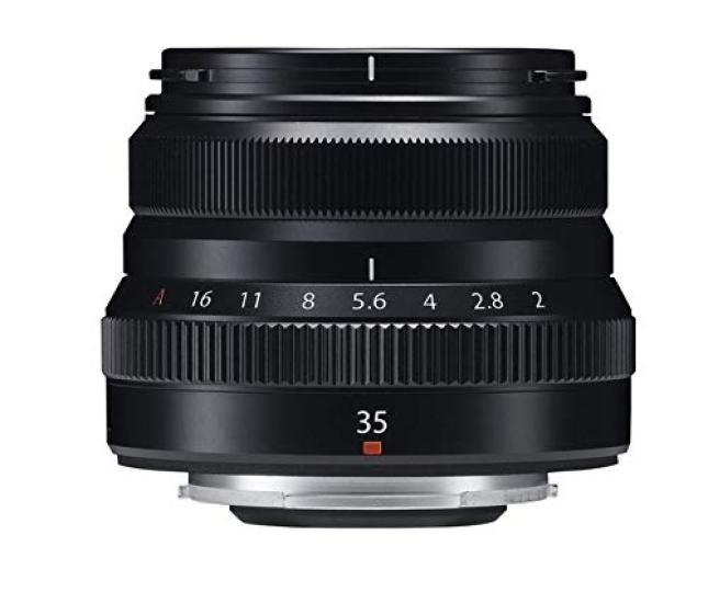 Fujifilm сменный объектив Fujinon с фиксированным фокусным расстоянием 35 мм, низкотемпературная диафрагма F XF35MMF2 R WR B, серия X, длина, стандартный, компактный, f/2, пылезащищенный,