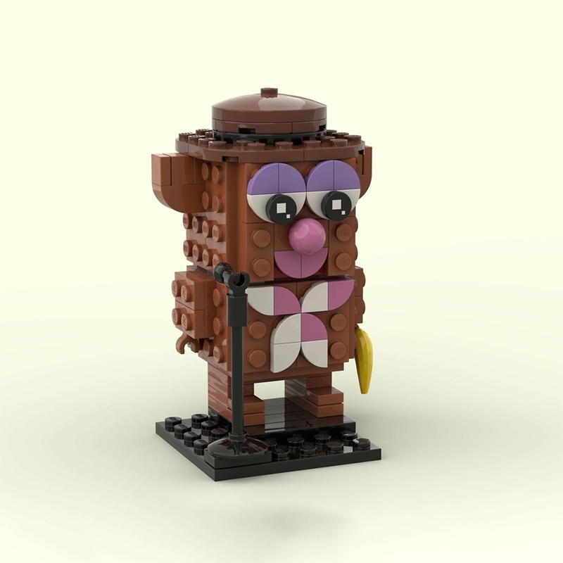 Высококачественный 133 шт. Высококачественный Moc Высококачественный Фоззи Высококачественный Медведь Высококачественный The High-Quality Muppets Высококачественный Brickheadzed
