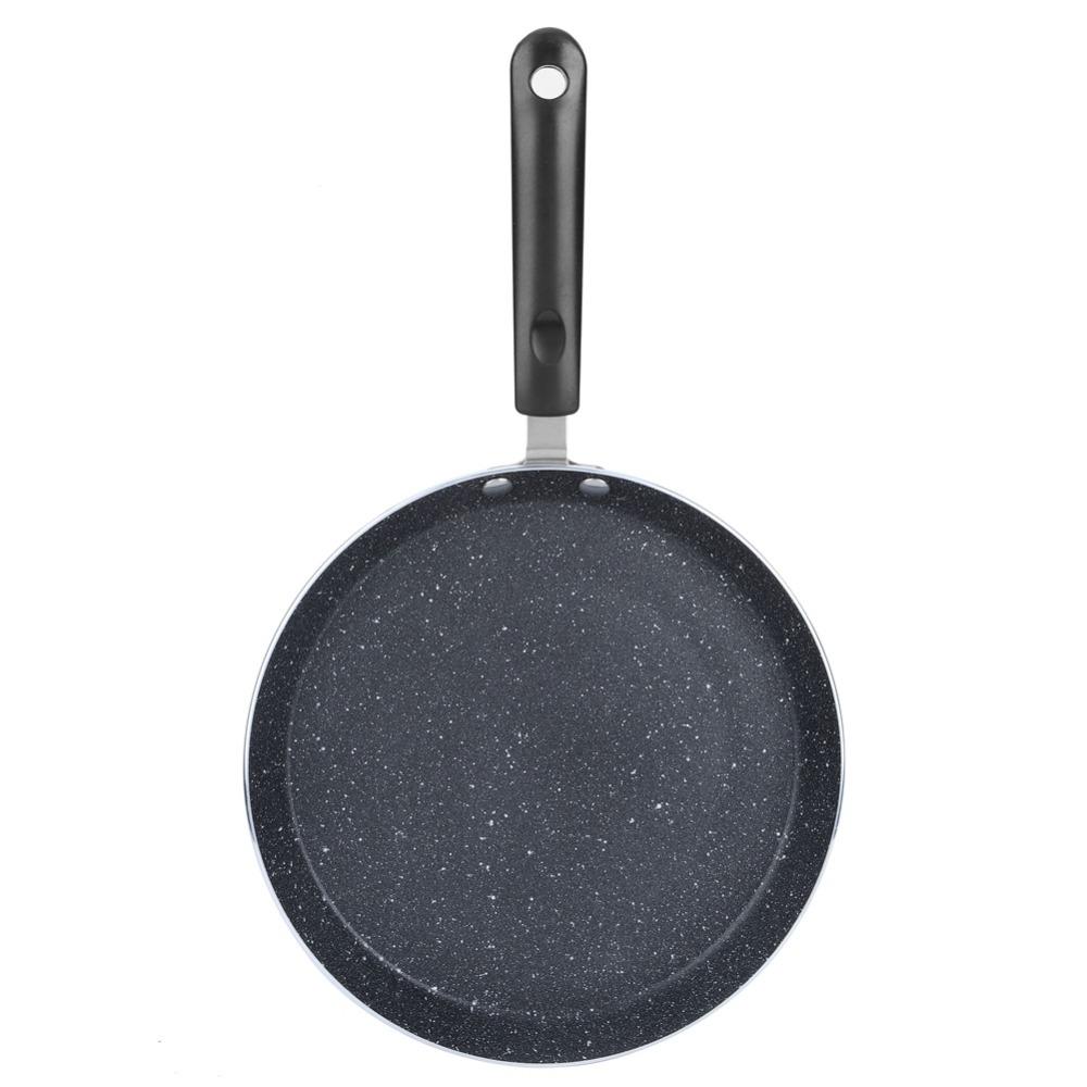 Round Shape Nonstick Crepe Pan Aluminum Alloy Flat Skillet Pan Pancake Egg Pizza Tortilla