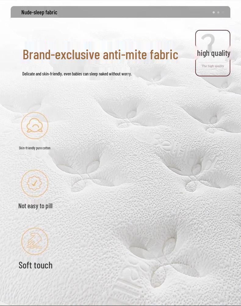 Yishe Hilton Пятизвездочный Ультрамягкий Матрас с Пеной с Эффектом Памяти, Латексом и Независимыми Пружинами, 30 см, Бесшумный