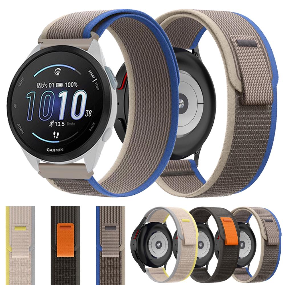 Нейлоновый ремешок Trail Loop для Garmin Venu 3/Forerunner 255 245 265 Music/Vivoactive 4 3 Ремешок Venu 2 Plus Спортивный ремешок 20 мм 22 мм Браслет