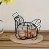 1 шт. Современная чугунная корзина для яиц в форме курицы, портативный противоударный контейнер для хранения яиц для кухонного стола, шкафа и холодильника