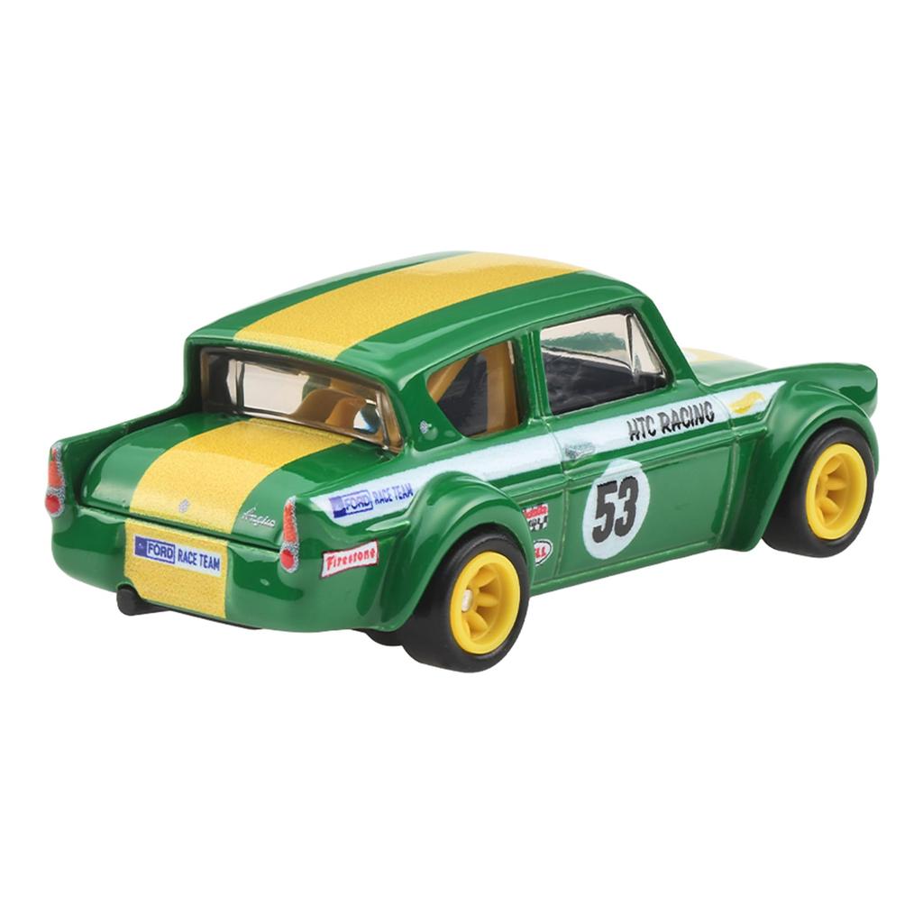Hot Wheels Премиум Индивидуальная Гоночная Машина Ford Anglia 500 Игрушка Машинка Литая JHW50 2 шт. '64 / '67 (Возраст 3+) Многоцветный