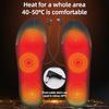 USB Heating Insole, Electric Heating Foot Warmer, Rechargeable Power Bank Heating, Washable, Size Can Be Cut