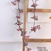 Creative Vine Wreath Christmas Decoration Ornament for Festive Atmosphere and Photography Prop