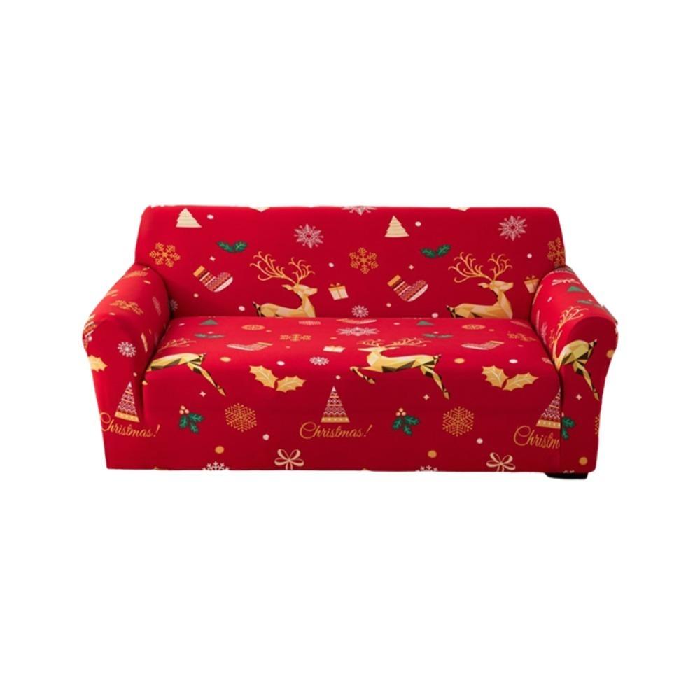 Elastic Christmas Sofa Cover All-inclusive Furniture Protector Practical Couch Protector New Year