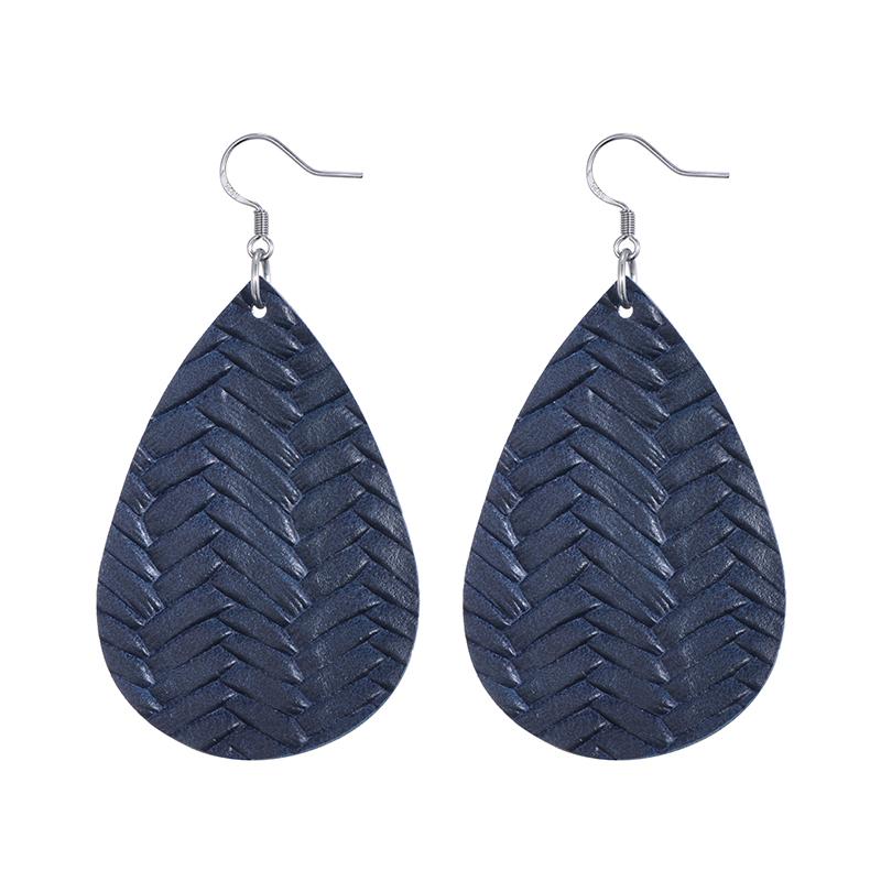 Fashion 29 Colors Teardrop Leather Earrings Lightweight Drop Earings Zircon Antique Dangle Earrings For Women Gifts Wholesale