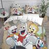 3D Новое постельное белье Мультяшный Cuphead Комплект постельного белья с наволочкой Пододеяльник Мягкий Размер Queen King Постельное белье Дом