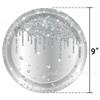 Платиновый Тематический Набор Бумажных Тарелок для Первого Дня Рождения, Одноразовые Бумажные Стаканчики, Салфетки, Скатерти, Украшение Сцены для Тематической Вечеринки по случаю Дня Рождения
