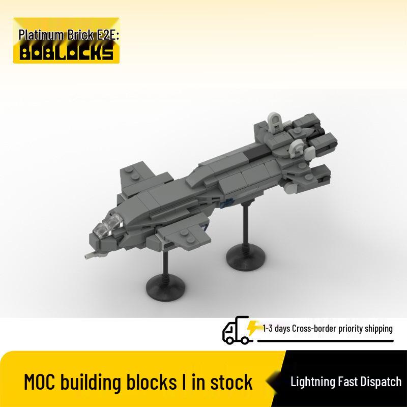 Платиновый Кирпич MOC-113691-1 Halo D81-LRT Транспортный Корабль Орел Набор Строительных Блоков