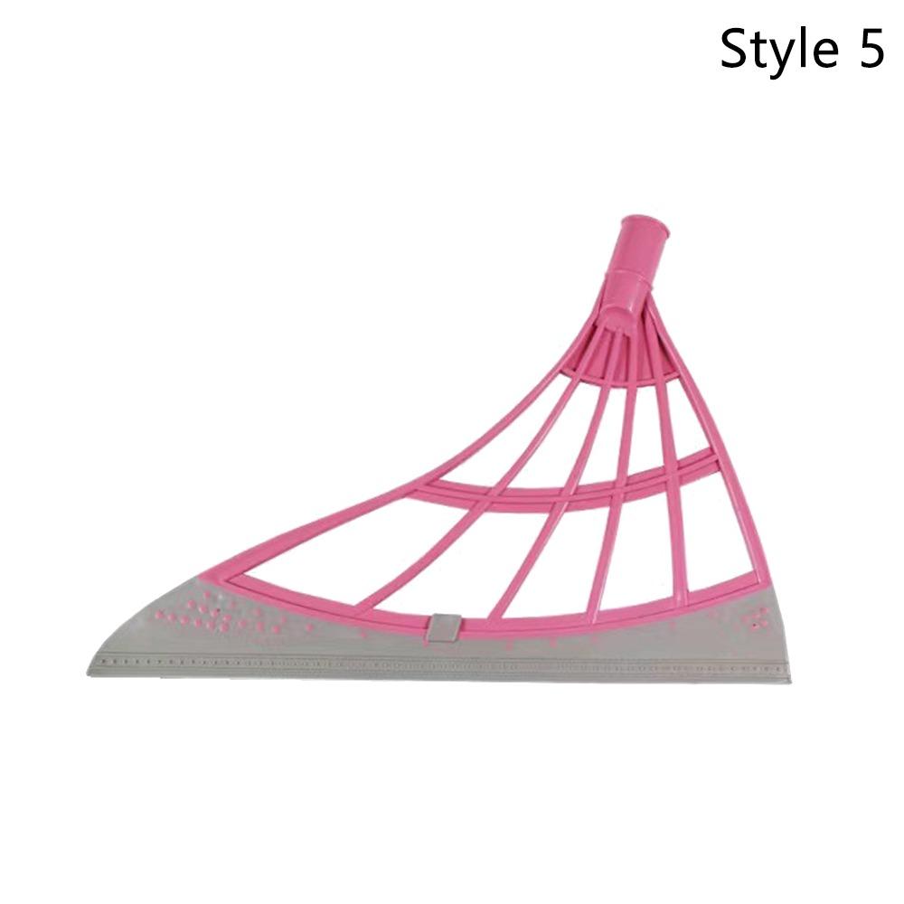 Lazy Broom Silicone Broom Water Stain Remover Stainless Scraper Non-Stick Hair Remover Window Groove Cleaning Flexible