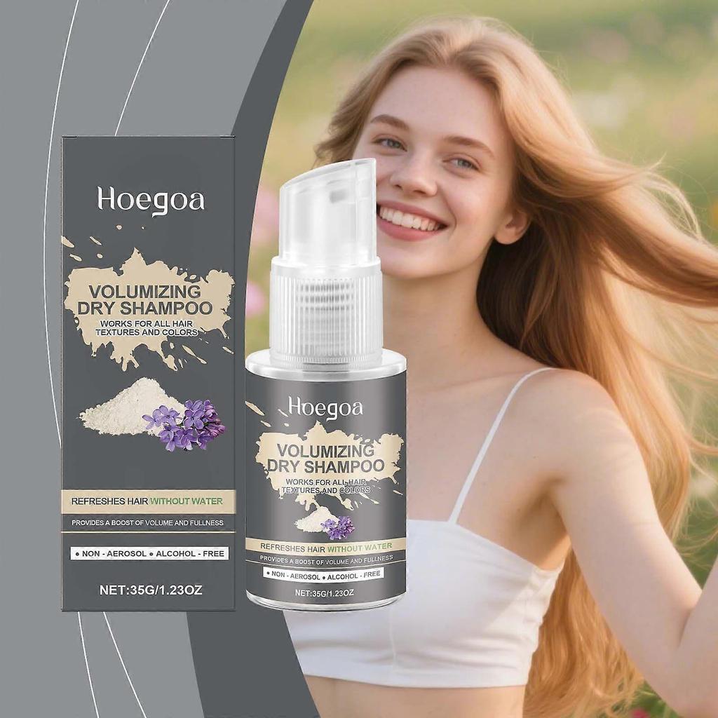 Hoegoa Volumizing Dry Hair Spray Natural Fluffy Hair Care Lightweight Refreshing Leave-In Dry Hair Spray