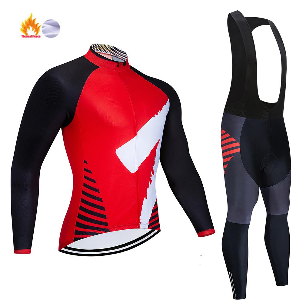 2026 Зимний Новый Набор Велосипедных Маек MTB Одежда для Велосипеда Maillot Ropa Ciclismo Invierno Велосипедная Термофлисовая Одежда для Велоспорта