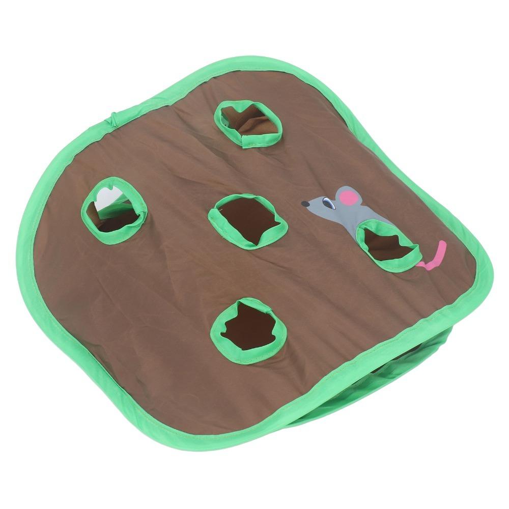Bell Included Mouse Chasing Toy Collapsible Foldable Popup Cat Toy Indoor Play