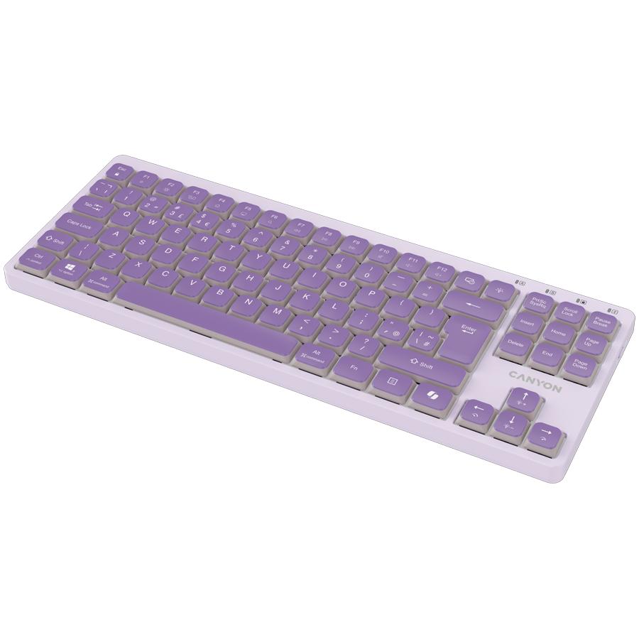 Canyon Keyboard Ontype 10 Low Profile En Wired Violet