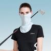 Golf Solid Color Fishing Outdoor Sunscreen Face Scarf Ice Silk Mask Neck Wrap Cover Face Cover