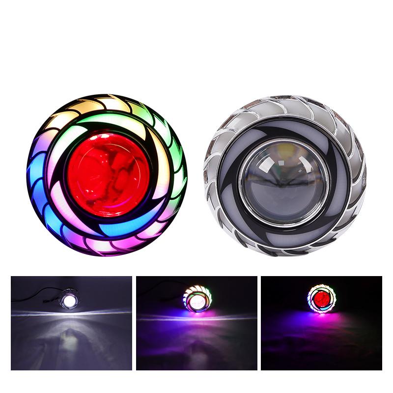 Универсальное оборудование для мотоциклов, сигнальная лампа «ангельский глаз», RGB, мигающий тормозной хвост, задний светодиодный светильник для мотоцикла, аксессуары для мотоциклов