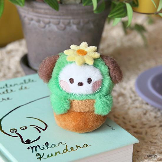 BT21 Брелок для ключей Minini Plush GREEN ver.