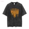 New Popular Weedeater Band Black T Shirt Cotton Full Size BK130 vintage Washed streetwear Versatile Unisex homme Stretched