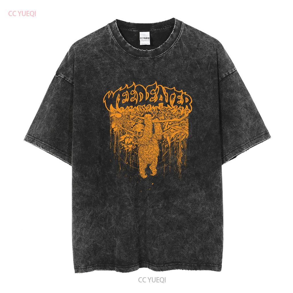 New Popular Weedeater Band Black T Shirt Cotton Full Size BK130 vintage Washed streetwear Versatile Unisex homme Stretched