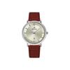Profile Leather Strap Light Champagne Dial Quartz 50219STN122 Mens Watch