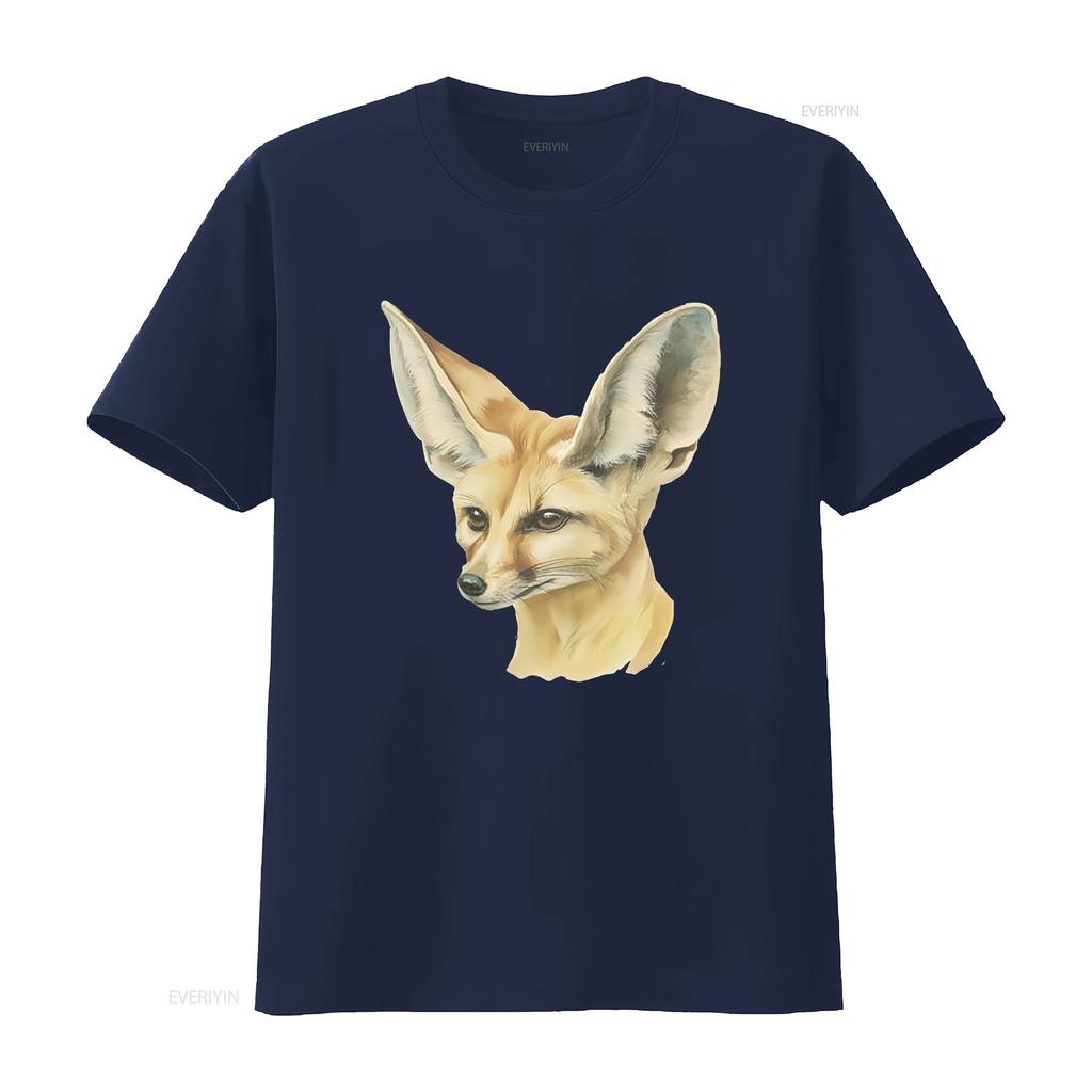 Fennec Fox Portrait T Shirt 100 Cotton S Xxl Ta054954 Vintage Versatile Breathable Casual Stretched Unisex Fashion