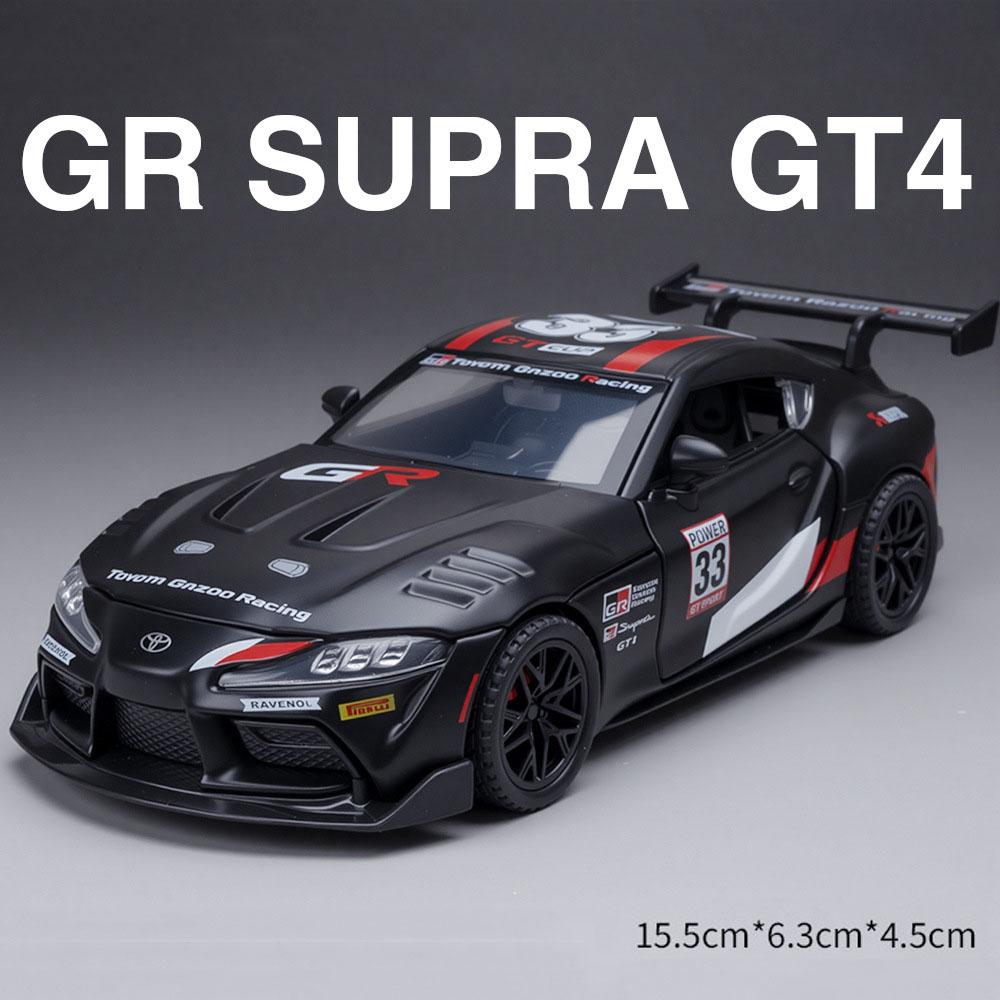 1:Масштаб 1:32 Supra GT4 Prado Модель автомобиля Игрушка Двери открываются Звук Свет Оттянуть Назад Высокодетализированные Модели автомобилей для Детских Игрушек