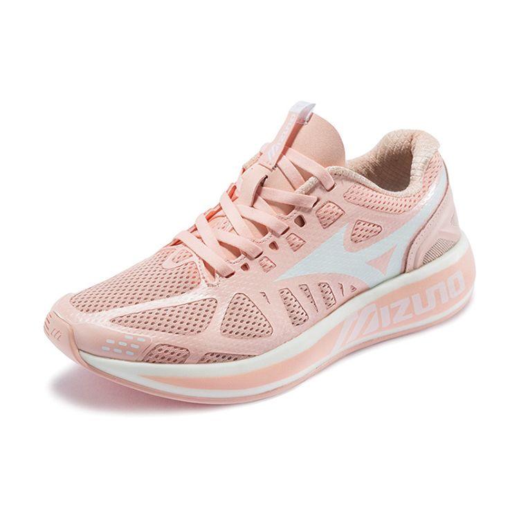 Mizuno Piloteer Модные Удобные Тканевые Амортизирующие Нескользящие Износостойкие Дышащие Кроссовки с Низким Верхом Женские кроссовки Розовые D1GH200103