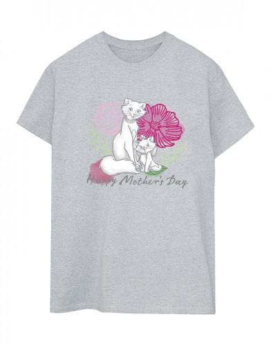Disney Womens/Ladies The Aristocats Mother´s Day Cotton Boyfriend T-Shirt