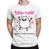Tralalala Tralala Brainrot Mode Maximum T Shirt Beach Hipster TShirts Men Cotton Breathable Oversized Clothes Short Sleeve