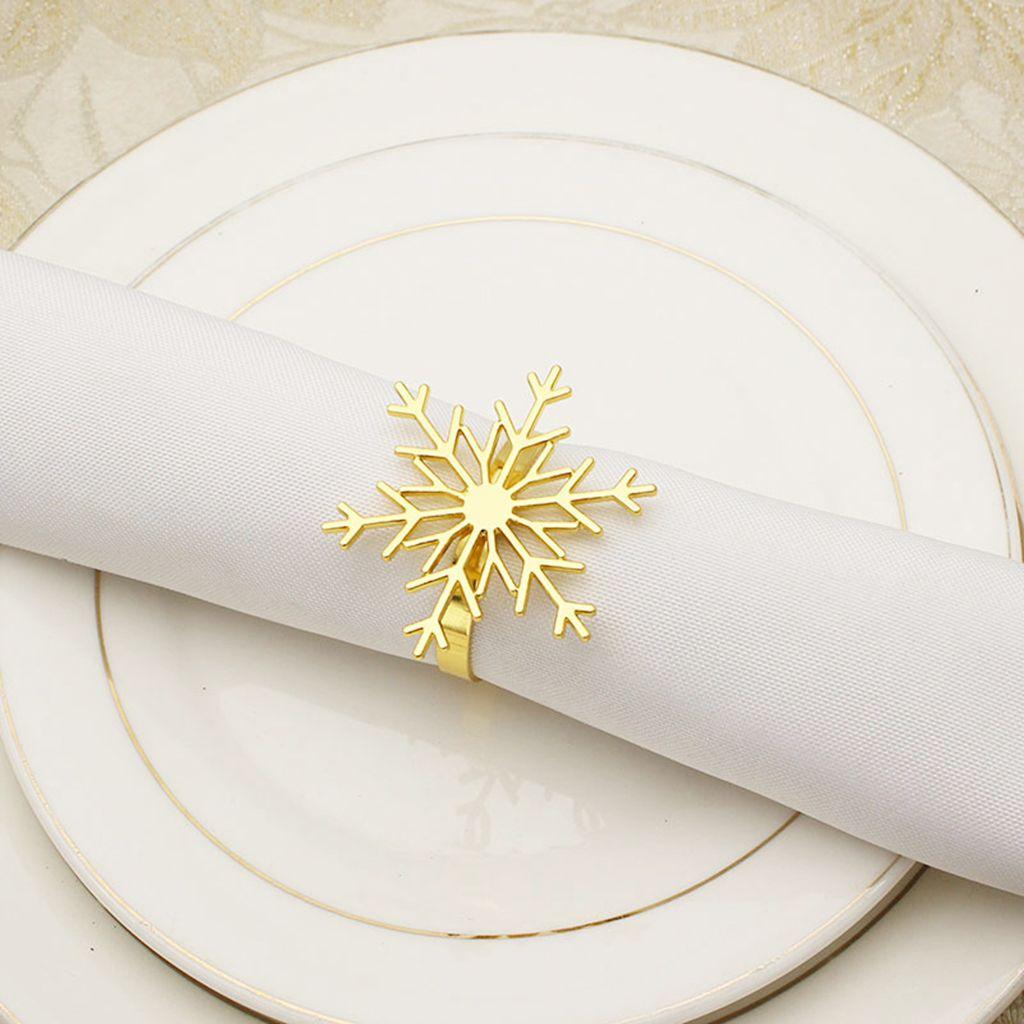 Xmas,Party,Wedding Silvery Napkin Holders Napkin Ring Table Decor Christmas Supplies Napkin Buckle