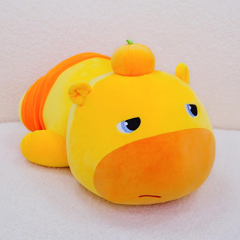 Genuine capybara lulu plush toy cute sleeping pillow soothing doll around birthday gift
