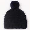 New baby knitted pullover hat, children's autumn and winter hairball warm hat, baby wool hat