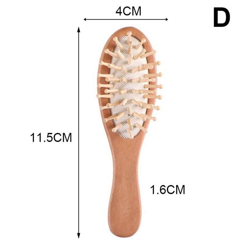 Деревянная расческа с подушкой безопасности, парикмахерская расческа для макияжа, бытовая расческа, массажная расческа