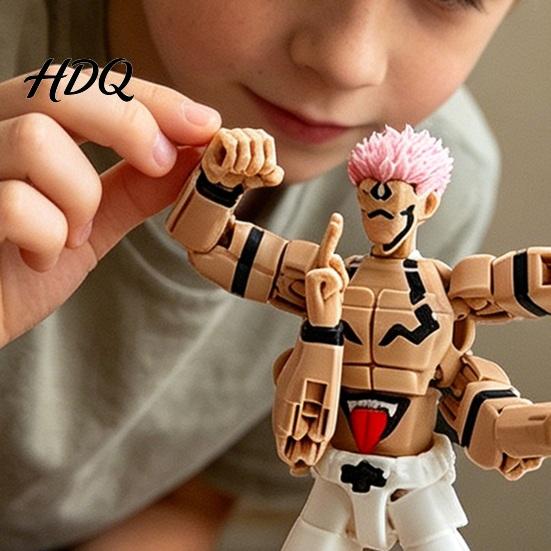 Аниме Фигурка для Коллекции 3D Печатная Фигурка Статуэтка с Подвижными Суставами Сменные Детали Коллекционная Модель Пластиковая Фигурка Декор для Рабочего Стола