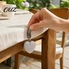 Heart Shaped Table Clamps Love Marble Tablecloth Weight, Cover Weight with Metal Clips Clip, Outdoor Party Picnic Dinner Tablecover Pendant