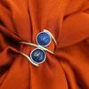 Lapis Lazuli Gemstone 925 Sterling Silver Plated Handmade Ring NST-J2H15919