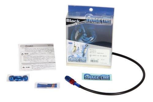 SWAGE LINE CB1300SF 03-09 SARB133 Rear Brake Hose Kit, Aluminum (Red/Blue) Black Smoke Hose, No ABS