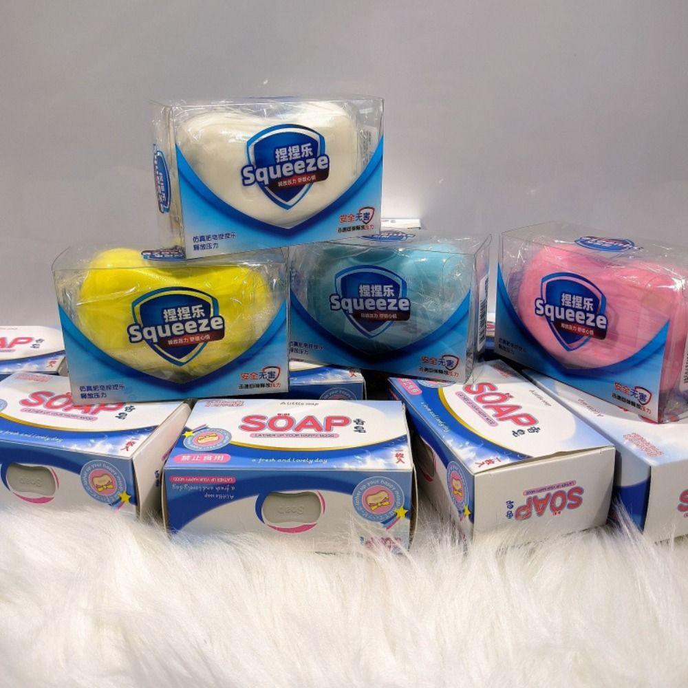 Comfortable Touch Soap Shaped Squishy Simulation Sensory Toy Slow Rising Squeeze Student Prize