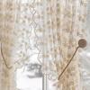 WTEMPO 2 шт., французская пасторальная кремовая занавеска с вышивкой, кружевная занавеска для окна спальни, перфорированная занавеска