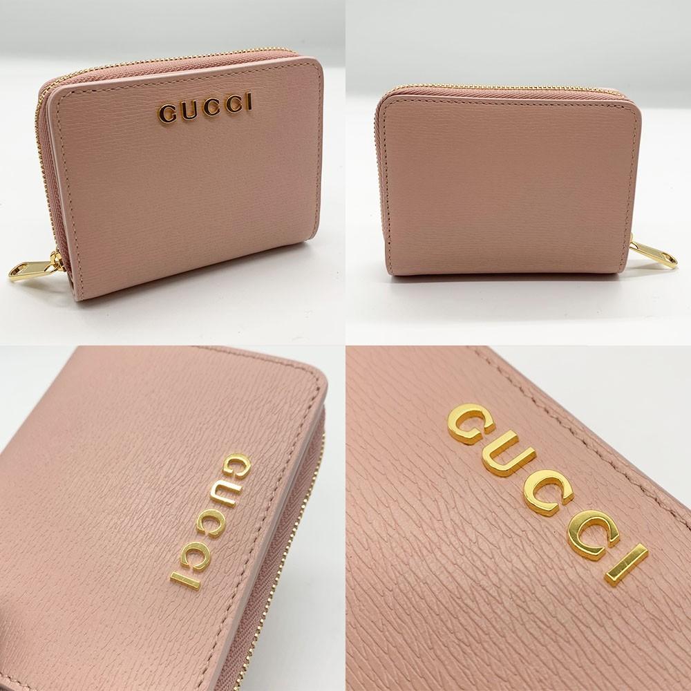Used GUCCI scriptBifold Wallet leather Women