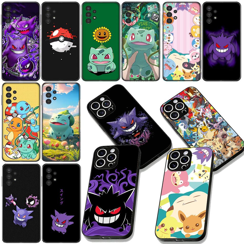 P-Pokemons P-Pikachus GO Gengar Bulbasaur for Samsung Galaxy A06 A05 A14 A50 A51 A52 A12 A13 A23 A70 A07 A25 A26 A72 A56 Case