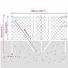 Ground Fix Welded Wire Fence 10 x 0.4 m (W x H)