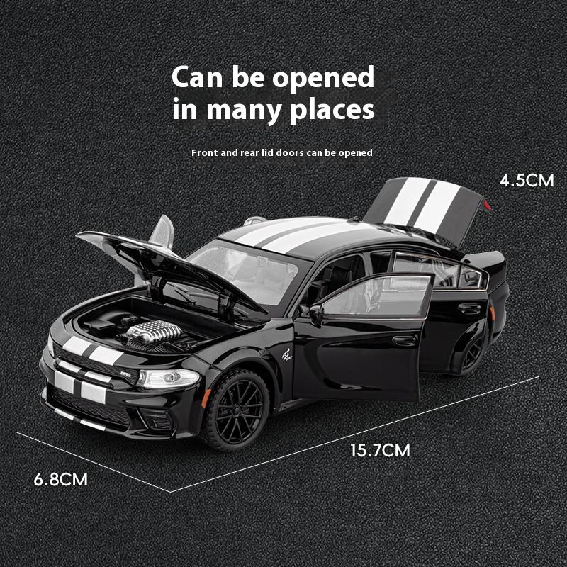 Масштабная модель автомобиля Dodge War Horse из литого сплава 1/32 со звуком и светом, амортизация колес, Игрушечная машина для детей, Подарок на день рождения для мальчиков