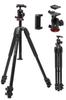Manfrotto 190 Pro Aluminum with Q6 Ball Stealth Includes Smartphone Clamp Tripod, 3-Section Head, Black, Arca-Swiss Compatible, (JP A00086BMN)