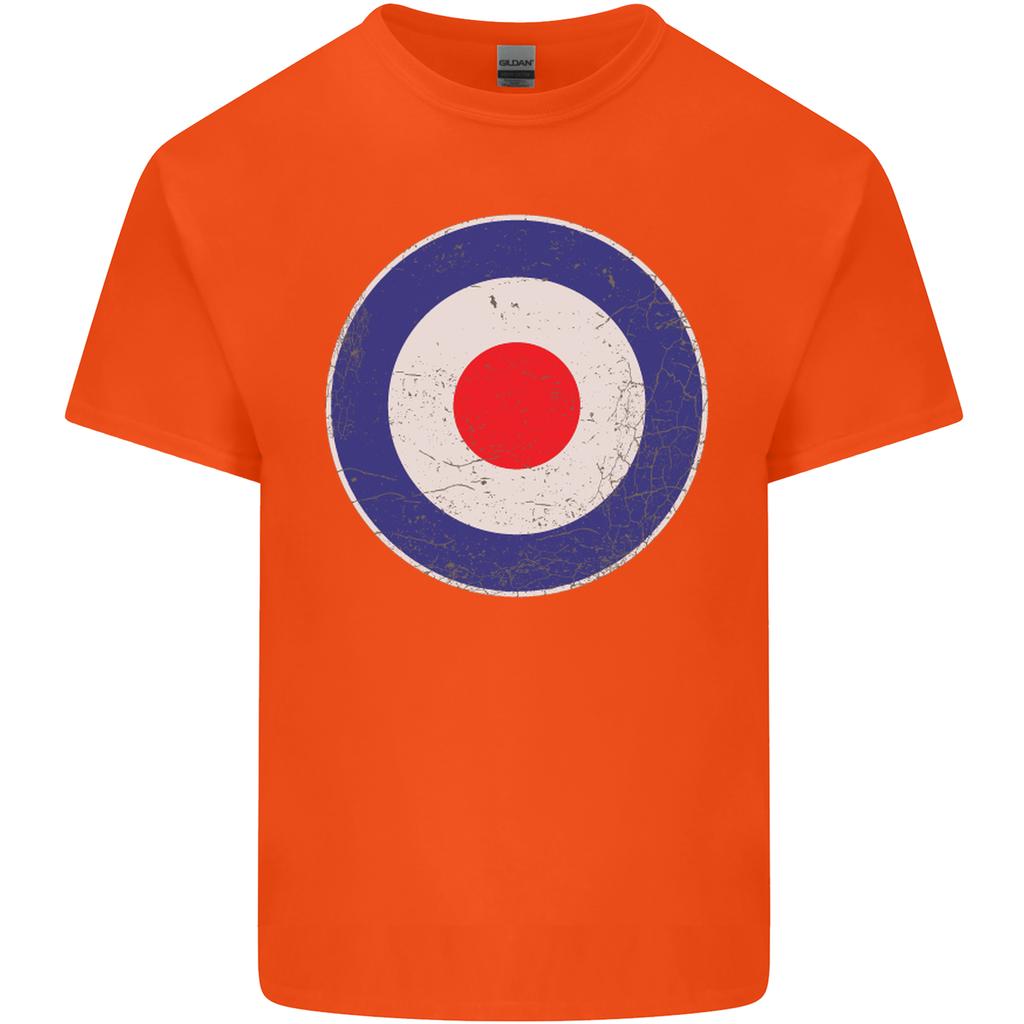 Mod Logo Scooter Biker Raf Royal Air Force Unisexs Light Cotton Tshirt