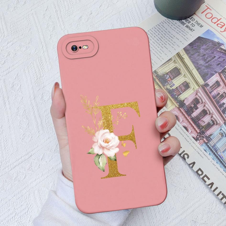 Для OPPO Realme C11 C12 C15 C33 C17 C35 C20 C30 Роскошный защитный квадратный жидкий силиконовый чехол из мягкого ТПУ с цветочными буквами для Realme Funda Coque, бампер