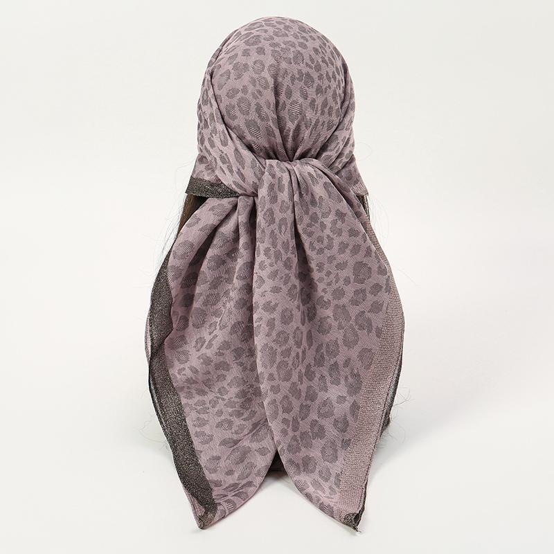 Square 100x100cm Silk Scarf Headwraps For Women Jacquard Hair Scarve Hijab Foulard Bandana Femme Headscarf