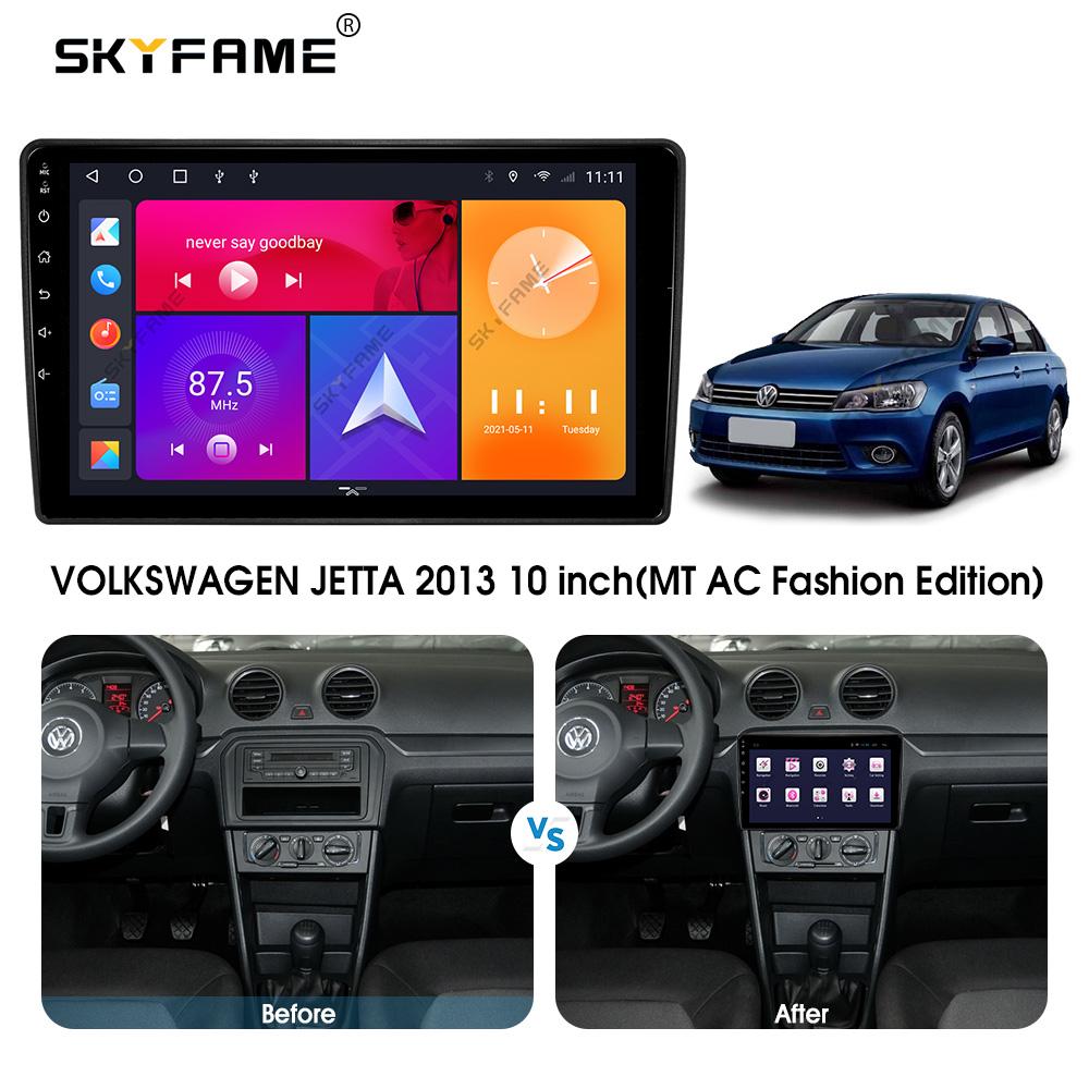 SKYFAME Car Frame Fascia Adapter Android Dash Fitting Panel Kit For Volkswagen Universal VW Passat Jetta Caddy Skoda Seat